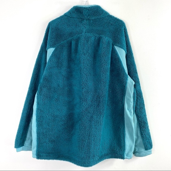 Browning Rare Pile Fleece Zip Jacket Teal Green - Picture 4 of 9